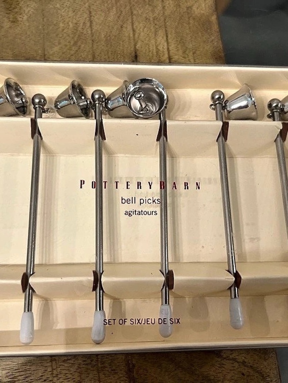 Pottery Barn Bell Picks Cocktail Stirrers Set of 6
